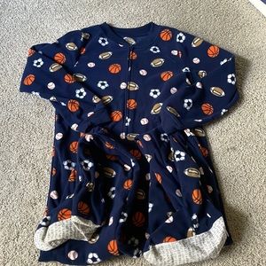 Big kid footie pj